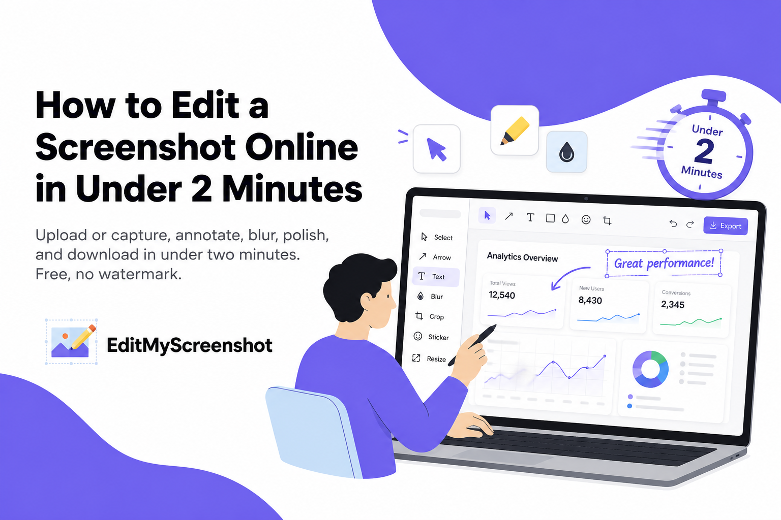 How to edit a screenshot online in under 2 minutes with EditMyScreenshot